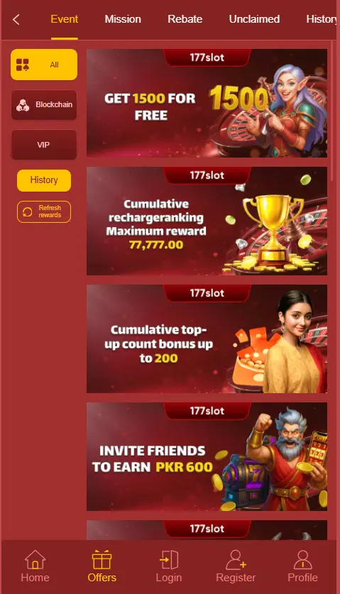 177 Slot Bonuses