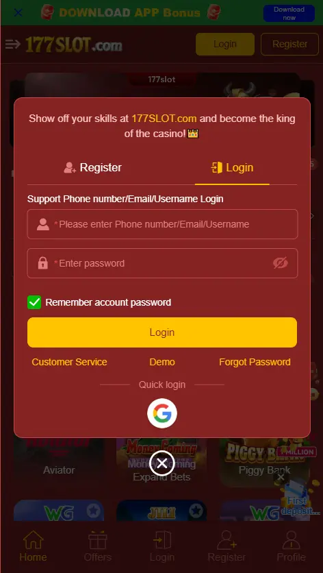 177 Slot Login