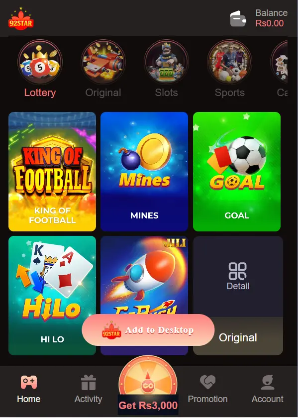 92Star Game App